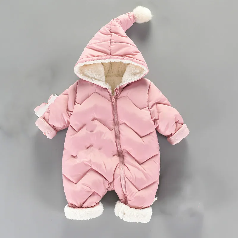 Зимняя одежда для малышей зимняя куртка и ребенка ползунки толстые Подпушка куртка теплая из новорожденных