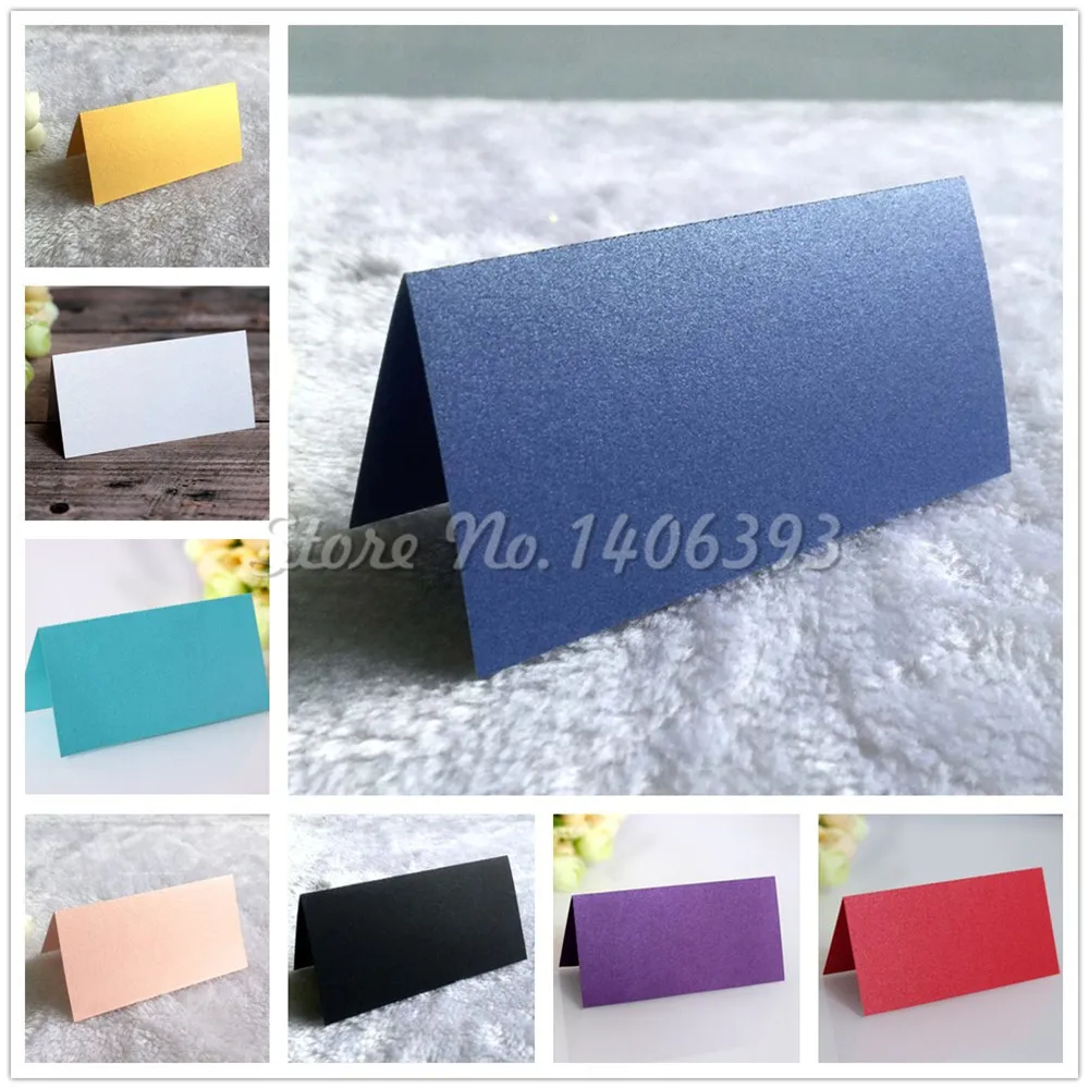 

Wedding Card 50PCS Rectangle Guest Name Place Cards Birthday Party Meeting Table Centerpieces Decoration Festive Events Supplies