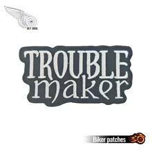 Нашивка с вышитыми ярлыками, опасный логотип Rebel Iron-On, индивидуальная нашивка DIY, Экологичная мотоциклетная куртка мотоциклиста