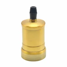 E27 гнездо Алюминий круглые светодиодные лампы Винтаж люстра патрон Гостиная Ресторан Лофт бар праздничное декоративный держатель лампы, комплект из 2 предметов