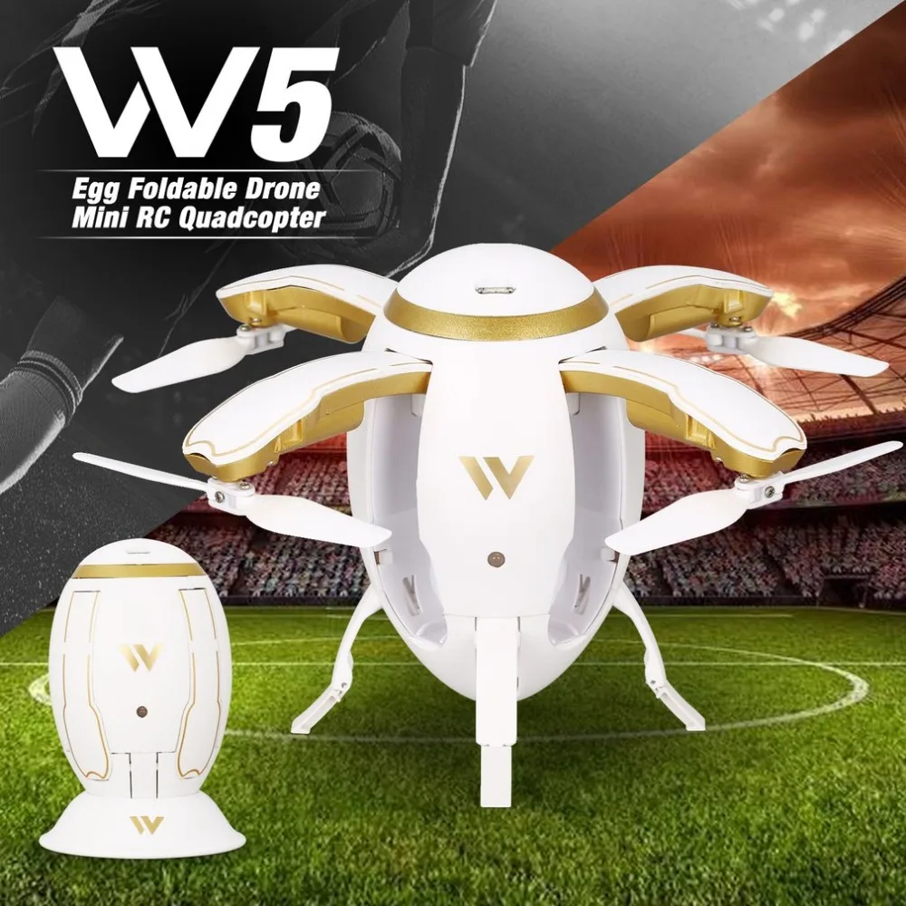 

W5 Egg Drone Foldable Mini RC Quadcopter with Altitude Hold Headless Mode One Key Take Off Return for Kids Gift High Quality
