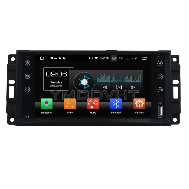 Clearance YMODVHT 7inch Android 8.0 Octa Core PX5 4GB Car DVD Radio Stereo GPS for Jeep Sebring/300C/Grand Cherokee/Wrangler/Journey 2010 1