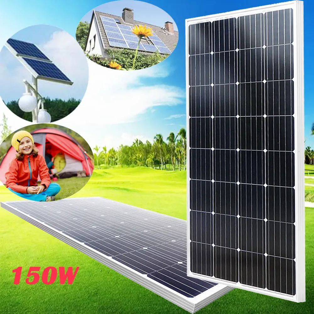 

150W High -efficiency Mono Solar Panel for 12V Battery Charge Power Supply