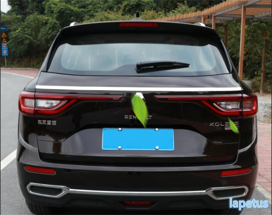 

Lapetus Chromium Styling Rear Tail Behind Trunk Protector Strip Cover Trim Stainless Steel Fit For Renault Koleos 2017 - 2020