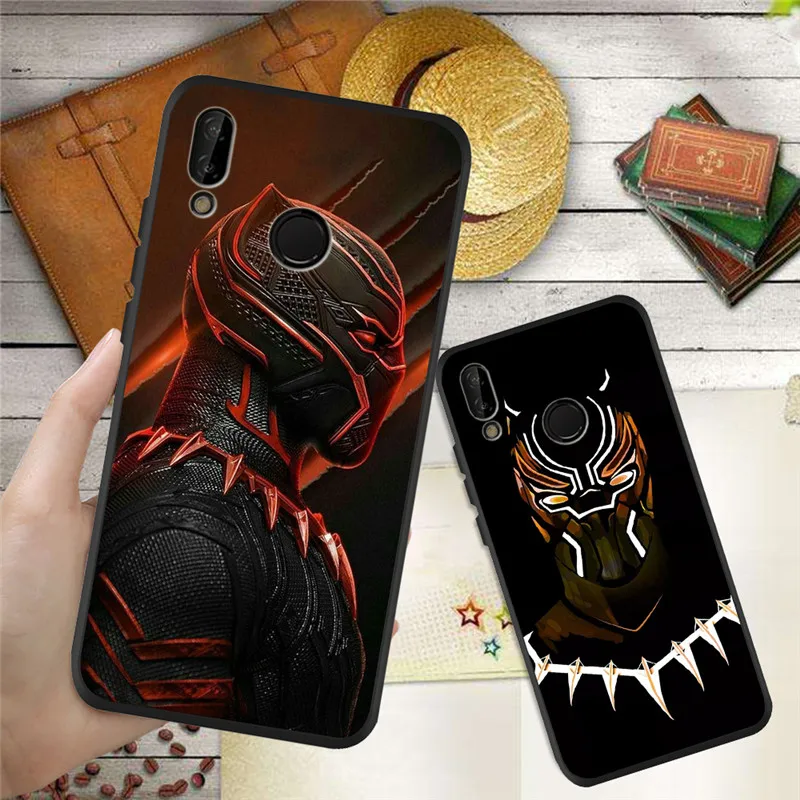 

Black Panther Marvel For Huawei P8 P10 P20 P30 Mate 10 20 Honor 8 8X 8C 9 V20 20i 10 Lite Plus Pro Case Cover Coque Etui Funda
