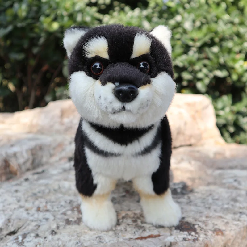 black shiba inu stuffed animal