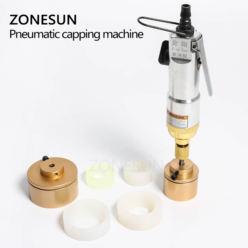 Модернизированная пневматическая укупорочная машина ZONESUN ручной винтовой