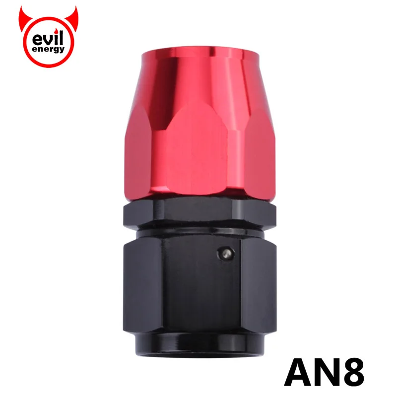 

evil energy AN8 Straight Swivel Oil Fuel Hose End Fuel Fitting Adapter Reusable Oil Fitting Adaptor Anoized Aluminum Oil Cooler