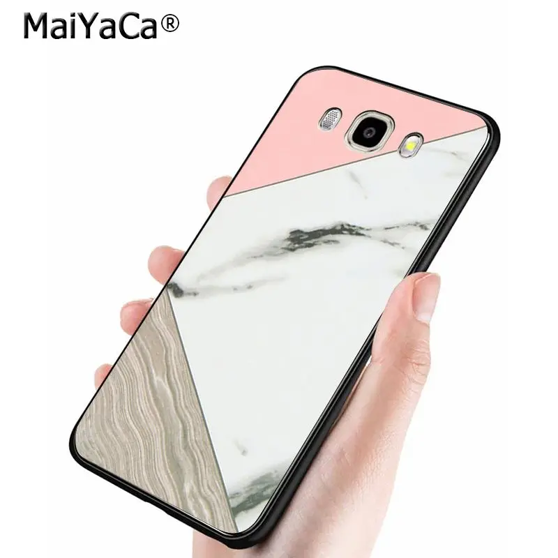Fashion Geometric Splice Pattern Marble gold pink marble stone