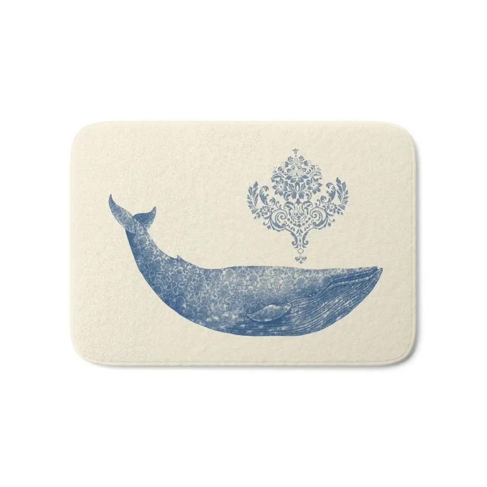 

The Damask Whale Bath Mat 17" x 24"