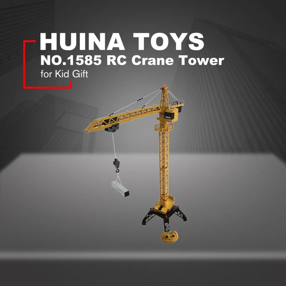 

HUINA TOYS 1585 1/14 12CH Alloy RC Crane Tower Hanging Model Engineering Construction Vehicle Remote Control Toy for Kid Gift