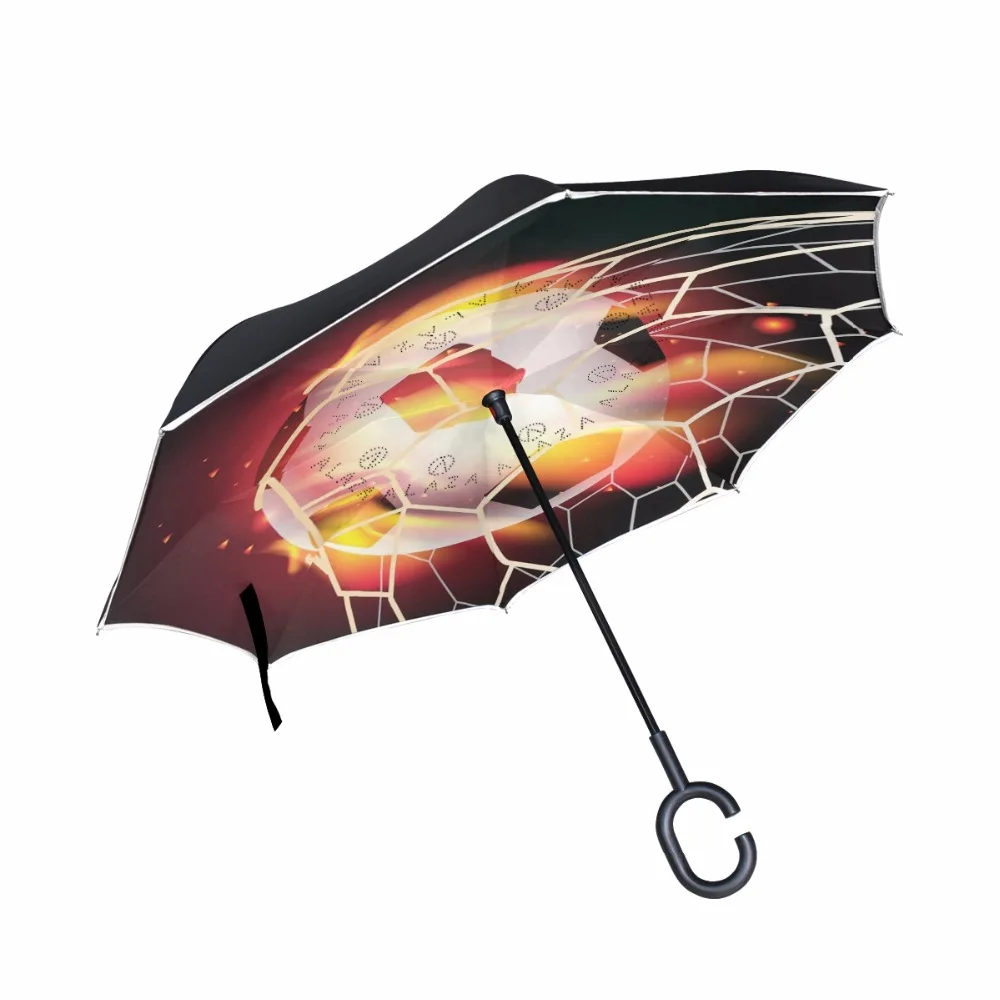 Buy Footbal Double Layer Car Reverse Umbrella Women