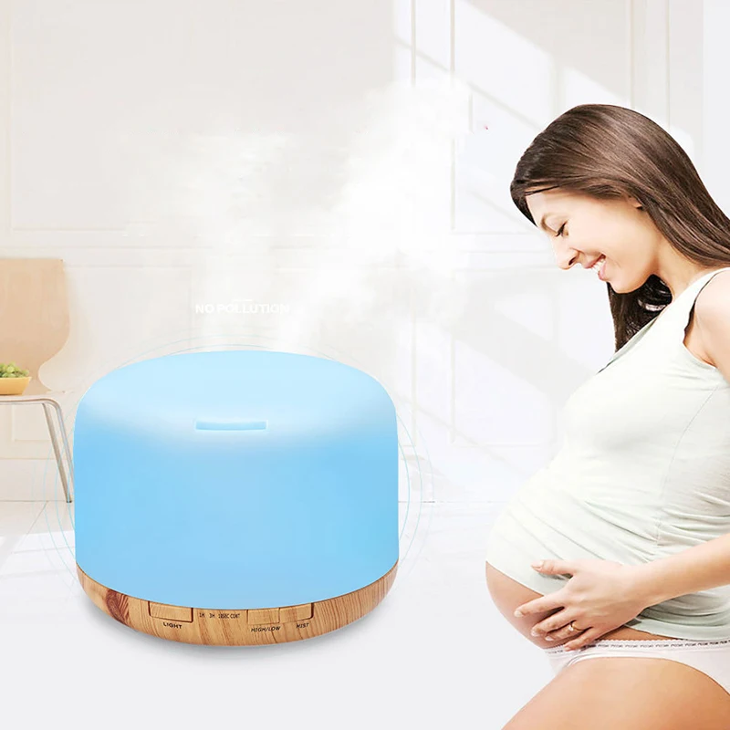 

Essential Oil Diffuser Ultrasonic Aroma Diffuser Wood Grain Cool Mist Humidifier 500ml for Home Office Study Yoga Spa Room