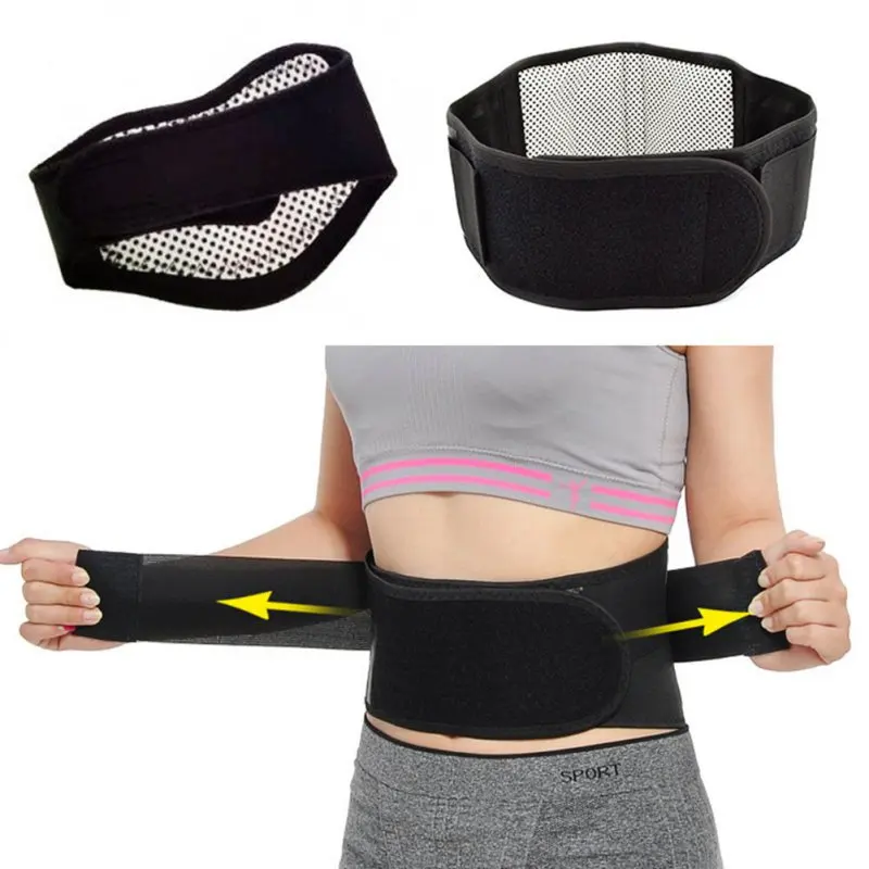 

2018 Professional New Style Adjustable Tourmaline Self-heating Magnetic Waist Belt Support Brace Double Banded