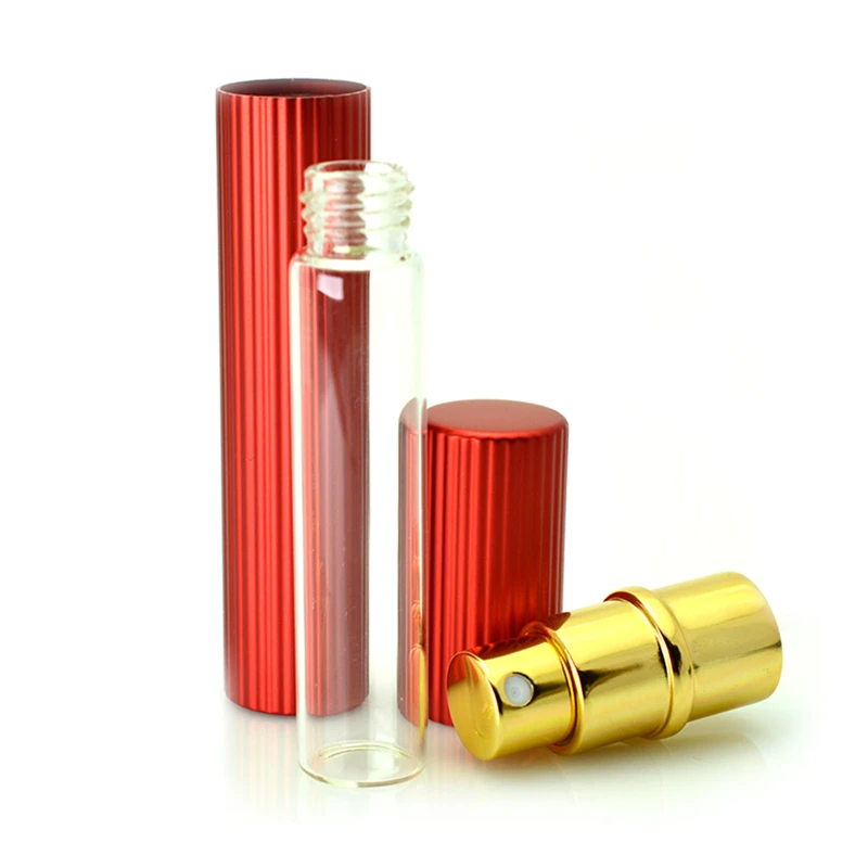 

8ml Aluminum Refillable Perfume Bottles Atomizer Spray Bottles Mini Portable Travel Empty Bottles Cosmetic Containers
