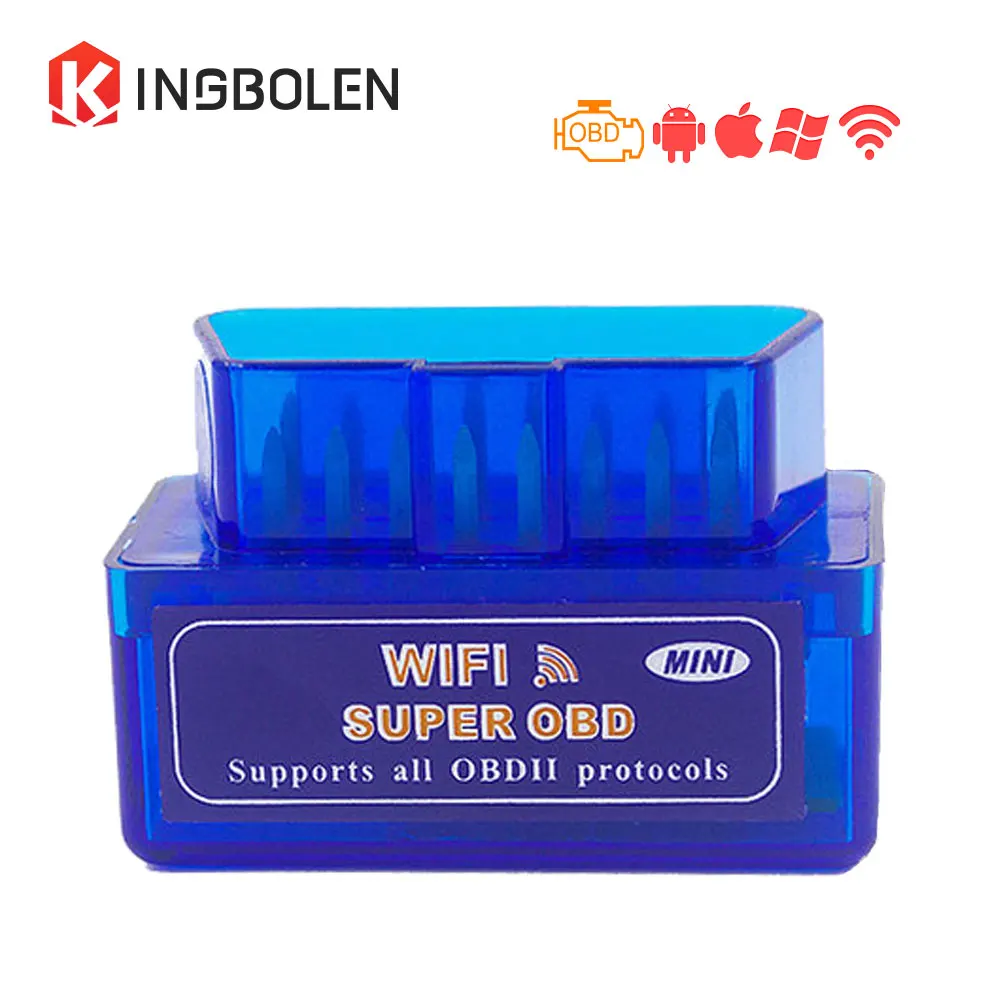 Prix pour Super Mini WiFi ELM327 V1.5 Avec puce PIC18F25K80 OBD II voiture Outil De Diagnostic Pour iOS/Android ELM 327 WiFi lecteur de Code ELM327 Prix pour Super Mini WiFi ELM327 V1.5 Avec puce PIC18F25K80 OBD II voiture Outil De Diagnostic Pour iOS/Android ELM 327 WiFi lecteur de Code ELM327