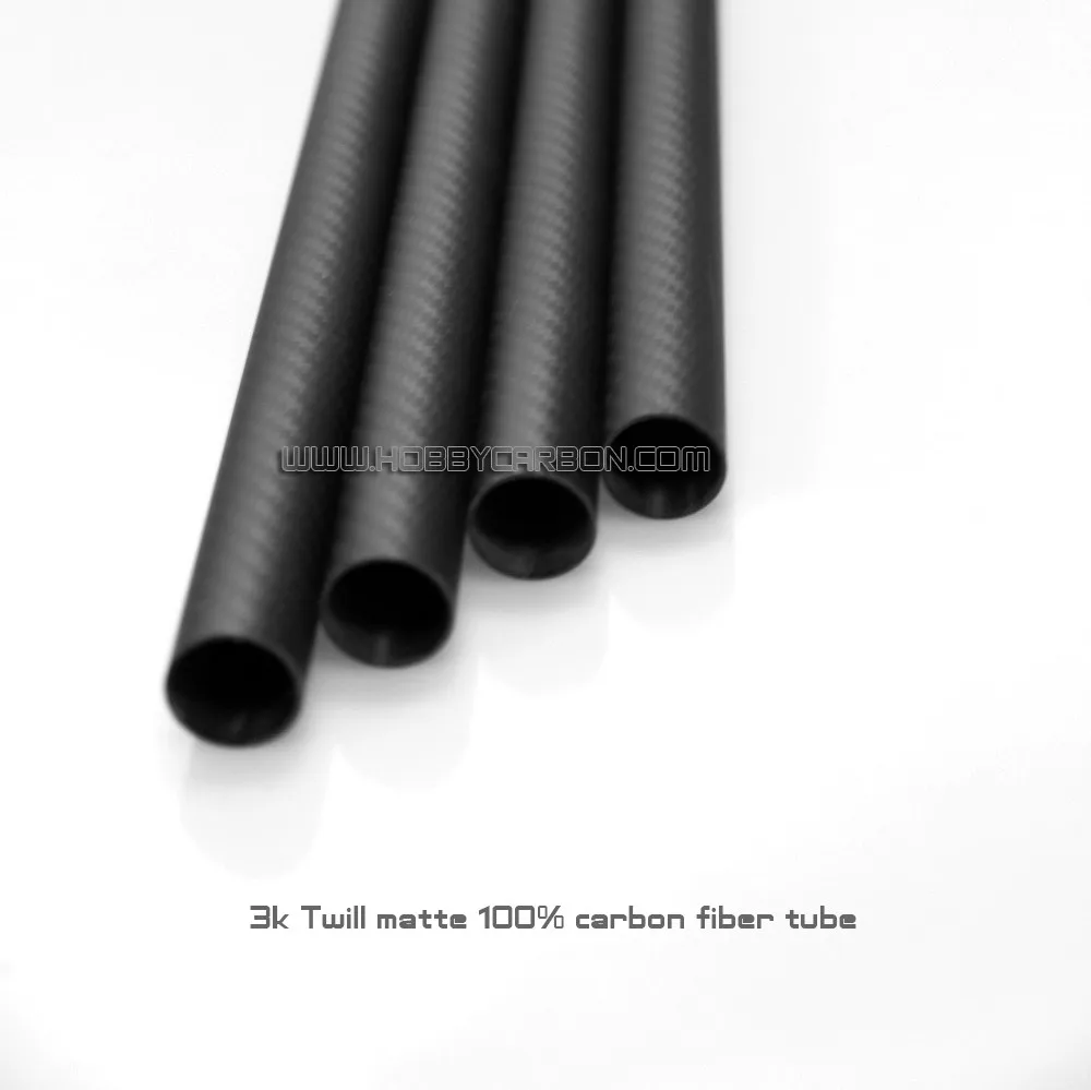 

Free shipping 26x24x550mm OD RC Pipe 3k 100% twill matte carbon tubes 2pcs/lot