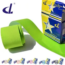 DL Rayon Kintape кинезио лента(синтетическая кинезио лента, профессиональная) 5 см. x 5 м., поддержка запястья и др. с 18 руководствами по применению в спорте