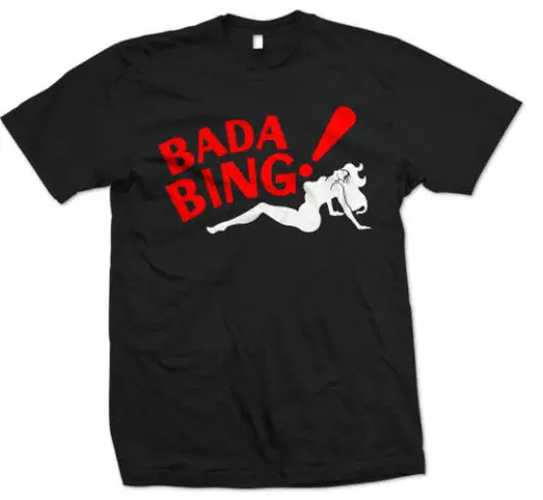 Bada Bing T-Shirt The Sopronos Shirt HBO Strip Club Security | Мужская одежда