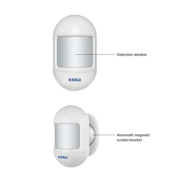 KERUI P831 Motion Sensor Detector Alarm Wireless Mini PIR Infrared with Magnetic Swivel Base for W181 W184 W204 Home Security 5