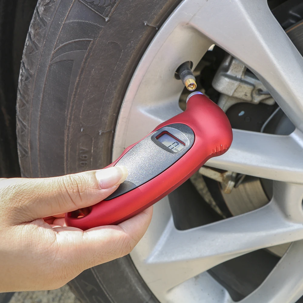 Car Digital Tire Pressure Test LCD Display Portable Tire Tyre Air