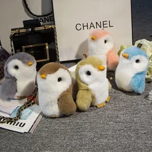 Мяч каваи разноцветный плюш мягкая подвеска в форме игрушки металлическая пряжка для мобильного телефона детский подарок на день рождения carподвеска игрушечный пингвин