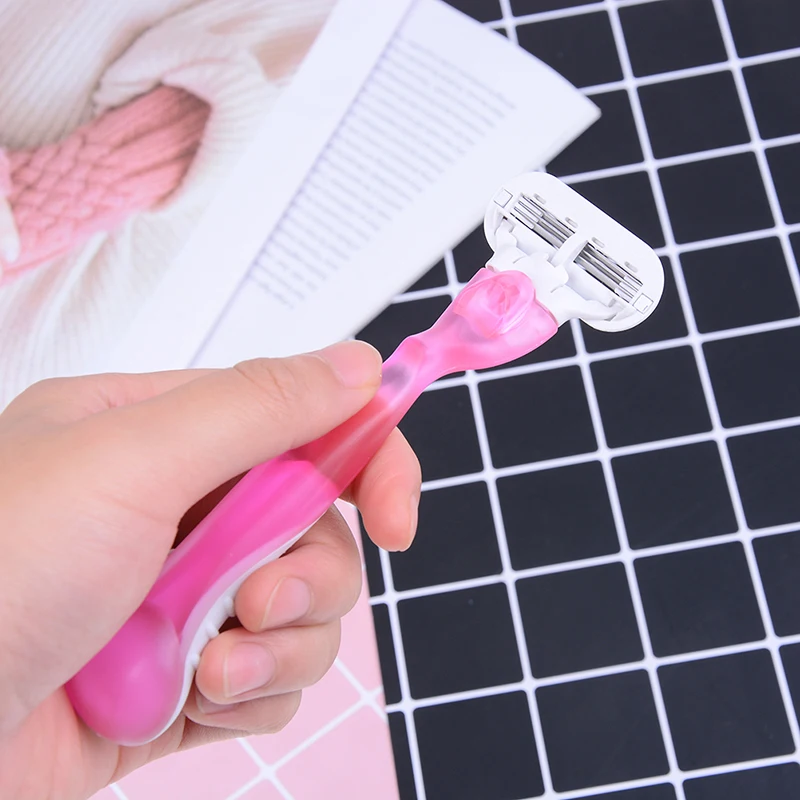 Jual 5 Pcs set Manual Razor Pisau Cukur untuk Wanita Blade Wanita Pencukur Pisau Cukur Rambut Remover untuk Wanita Kecantikan Venuse