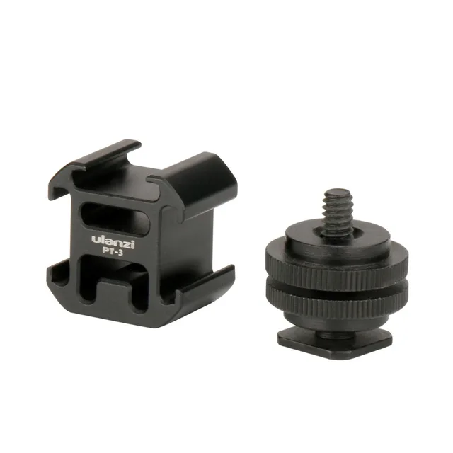 Ulanzi Triple 3 Cold Shoe Mount On Camera Shoe Mount Support BY-MM1 Microphone Video LED Light for DSLR Nikon Canon - Hình ảnh 4