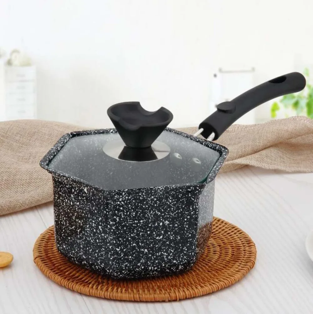 

Soup pot wheat rice stone pot non-stick pot baby food supplement hot milk cooking pot thick home 5