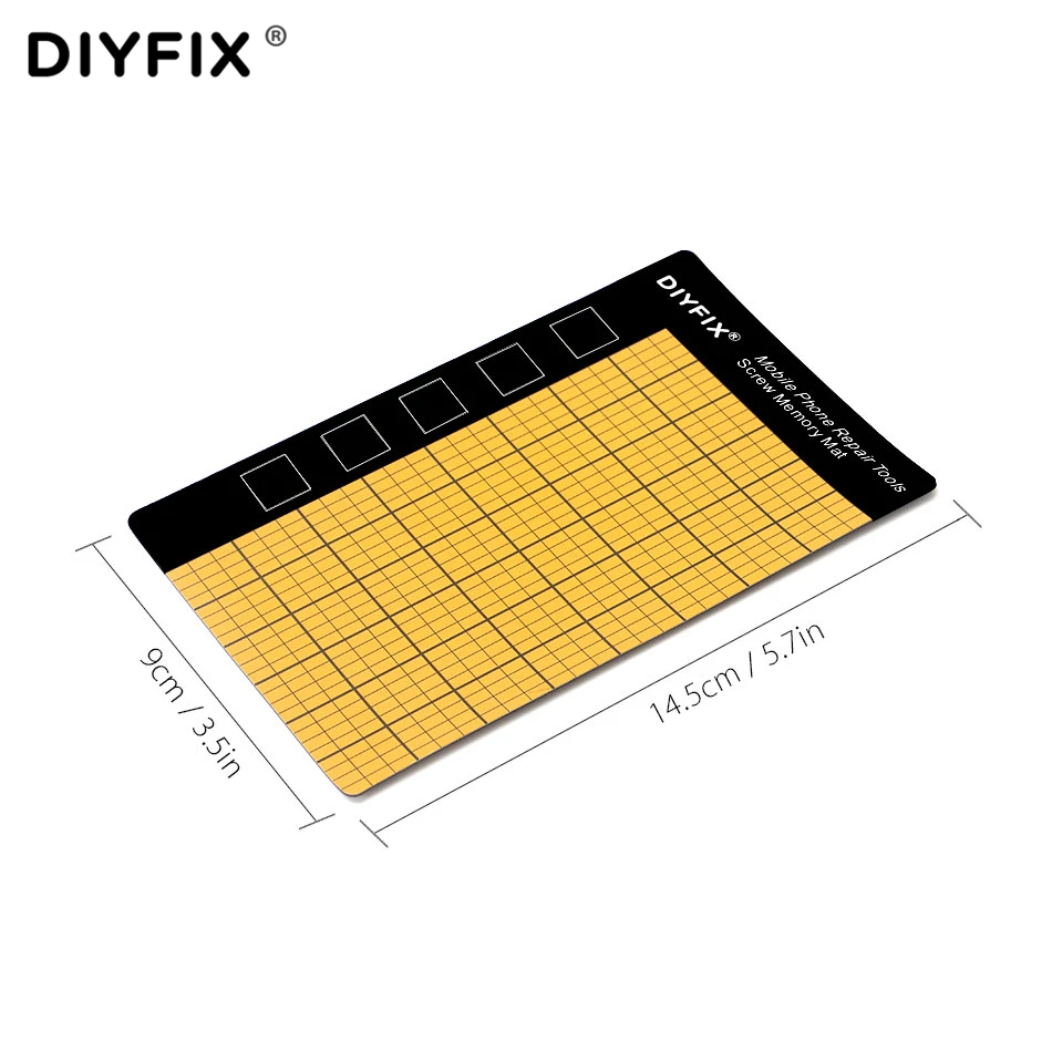 DIYFIX 1 шт. Магнитный винт коврик карта памяти рабочий коврик мобильный телефон ремонтные инструменты 145x90 мм размер ладони