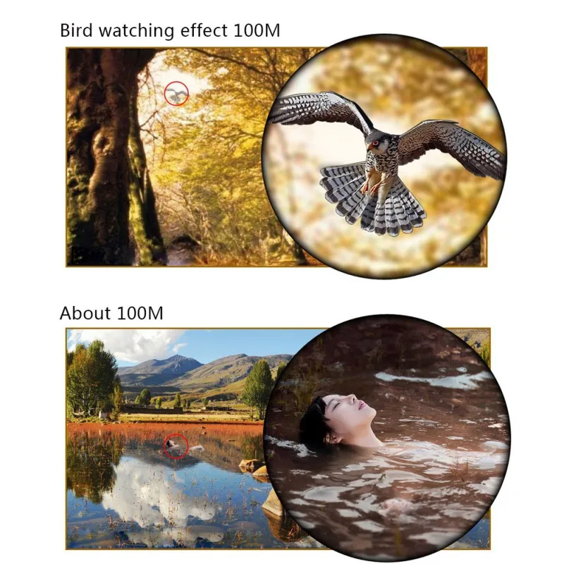 في الهواء الطلق تلسكوب 60x60 المغلفة البصريات يوم/ليلة الرؤية العمل الصيد العسكرية رفيع المستوى مناظير مكافحة الضباب HD في الهواء الطلق