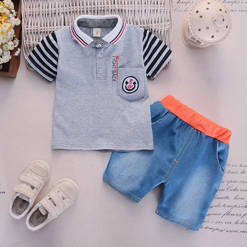 

Toddler Baby Boys Clothing Set Summer Clothes For Boy Child Cotton Outfits Infant Sport Suit Kids Letter Tracksuit 1year costume