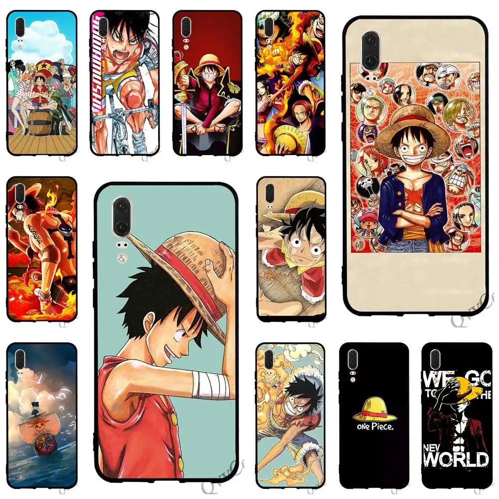 

Fashion Cute One Piece Luffy Phone Cover for Huawei P Smart Case P8 Lite P20 Pro P10 P9 Mini Mate 10 20 TPU