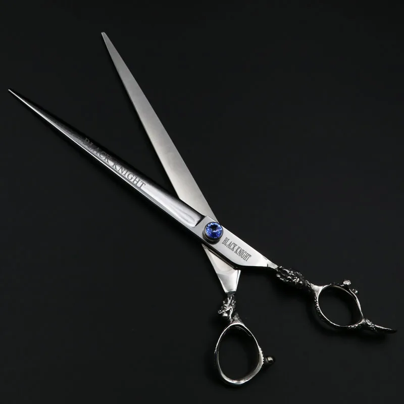Lidar com Salão de Beleza Tesouras do Cabelo Polegada Profissional Cabeleireiro Tesoura Personalidade Safira Dragão Barbeiro Dedicado 9 3 Cheap Tesouras de cabelo