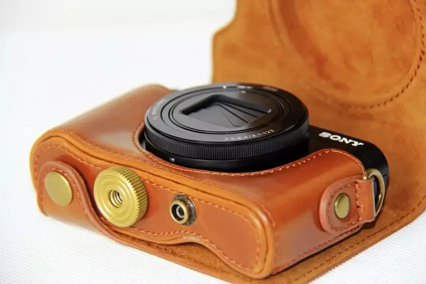 camera handbag New Retro Vintage Pu Leather Camera Case Bag for Sony HX90 WX500 HX90V with Strap camera bag crossbody