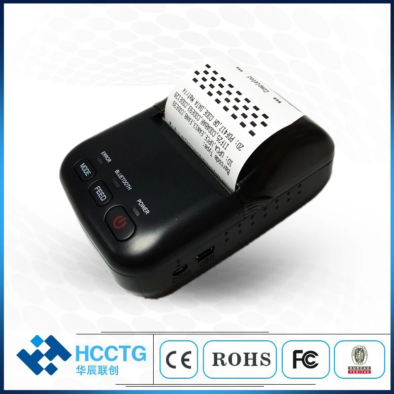

China 58mm Paper Size Thermal Mini Receipt Bluetooth Printer HCC-T12BT