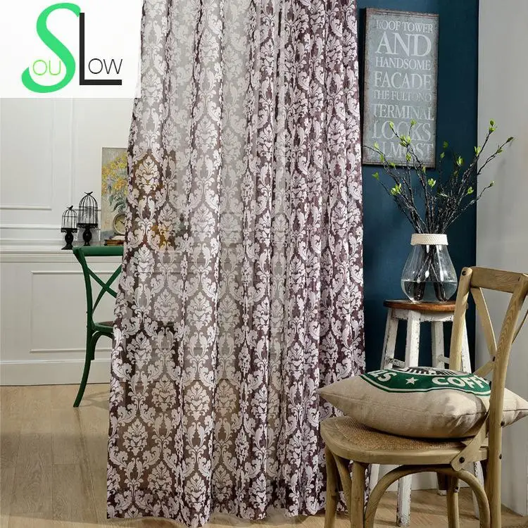 

Slow Soul Palace Elegant Bedroom Classic Home Office Scenic Pastoral Curtains For Living Room Tulle Curtain Kitchen And Sheer