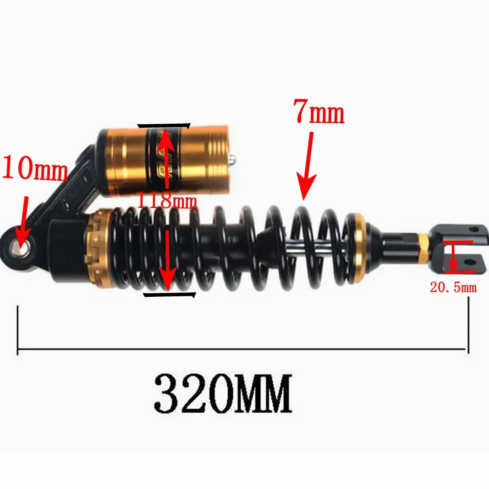 Мотоцикл Универсальный 320 мм 12," Задняя подвеска Воздушный амортизатор для Kawasaki Suzuki Honda Yamaha BWS скутеры модифицированные части