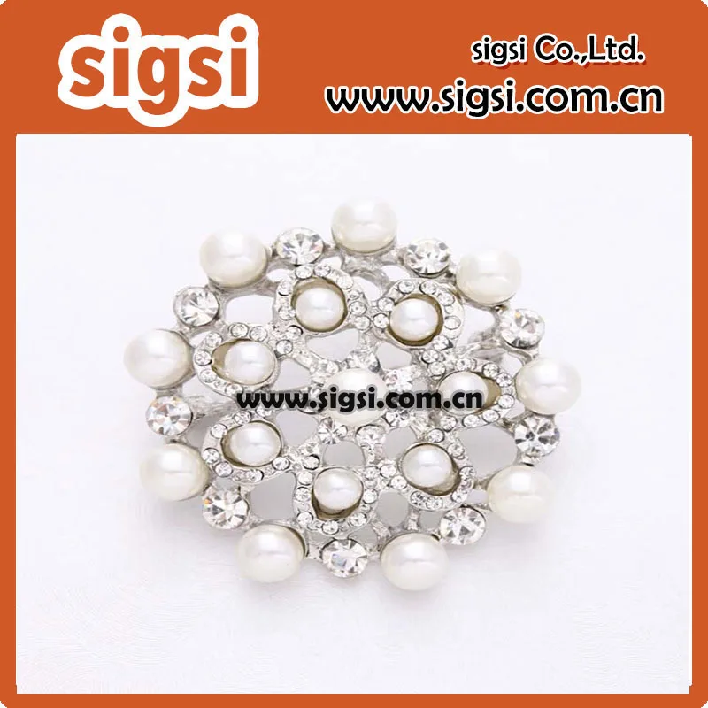

100pcs 55mm Pearl Wedding Brooch Crafts Pearl Brooches for Wedding