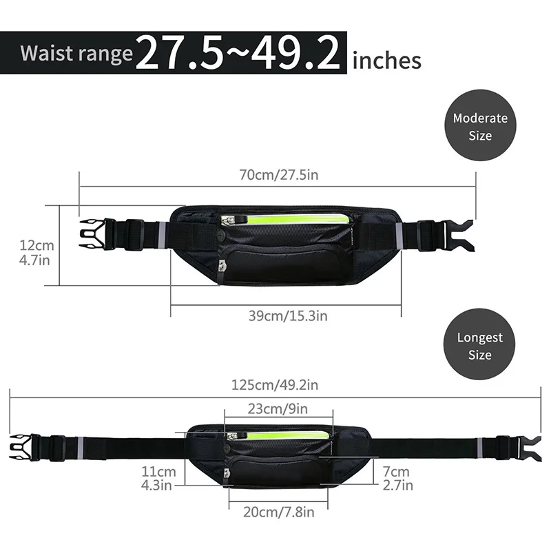 Для мужчин Водонепроницаемый талии Ремни Многофункциональный Талии Бум Сумка поясная сумка для Для женщин Талия пакеты с держатель для