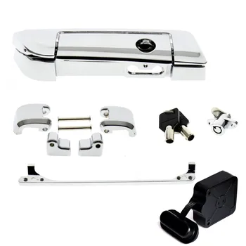 

Chrome Tour Pak Trunk Lid Latches With Tether For Harley Touring Street Glide Road King 14 15 16