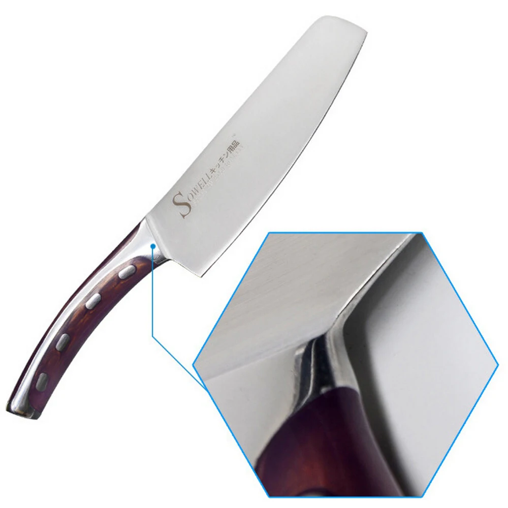 

6inch Kitchen Knife Seamless Welding Stainless Steel Knife Non-stick Kitchen Chef Knife Energy-saving Cooking Tool High Quality