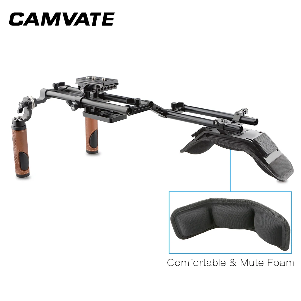 CAMVATE Camera Shoulder Rig With Foam Shoulder Pad