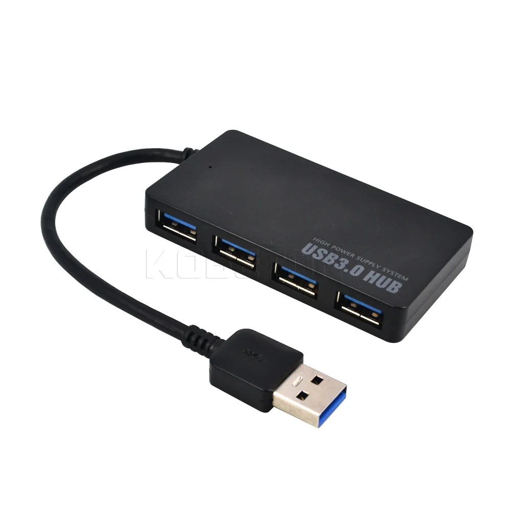 Новинка; Новая модная 5 Гбит/с USB 3,0 4 Порты и разъёмы концентратор USB3.0 сплиттер адаптер ультра Скорость для портативного компьютера ПК мощный источник питания