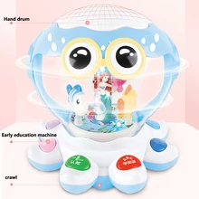Electirc музыкальная детская игрушка карусель барабан Развивающие игрушки для детей подарок на день рождения Enfants ползающая игра Jeux Enfant Educatif