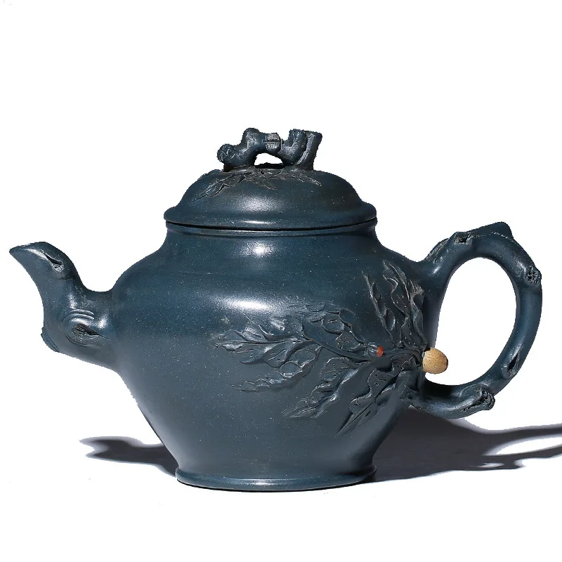 

510ml Authentic Famous Handmade Sky Cyan Mud Teapot Yixing Zisha Tea Pot Chinese Kung Fu Pu'er Tea Black Tea Gift Free Shipping