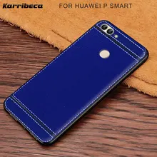 

Litchi cortex silicone case for huawei P smart fundas hoesje husa lychee matte soft tpu cover enjoy 7s coque etui kryt tok kilif