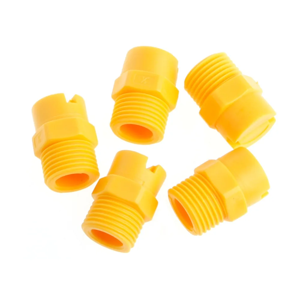 

Plastic Vee Jet Flat Fan Spray Nozzle 1/8" 1/4" 1/2" Industrial Cleaning Washing C42