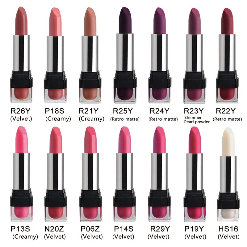 HENLICS Brand 28 Colors Gorgeous Velvet Waterproof Lipsticks Matte Long-lasting Easy to Wear Lips Makeup Cosmetics (12)