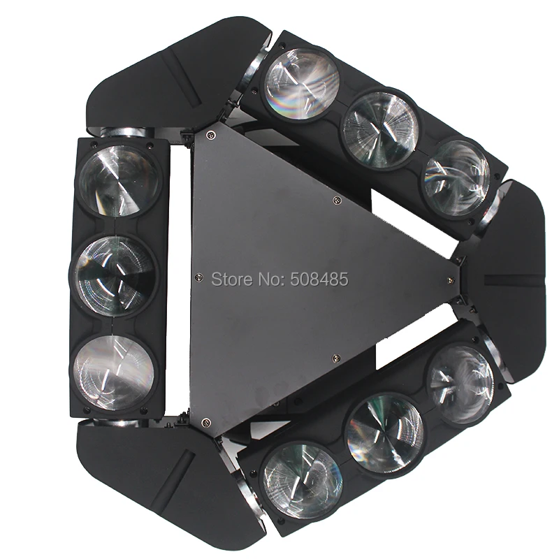 Корпус с 2 шт./лот 9x10 вт светодиодный светильник паука RGBW 13/45CH DMX сценические огни Dj